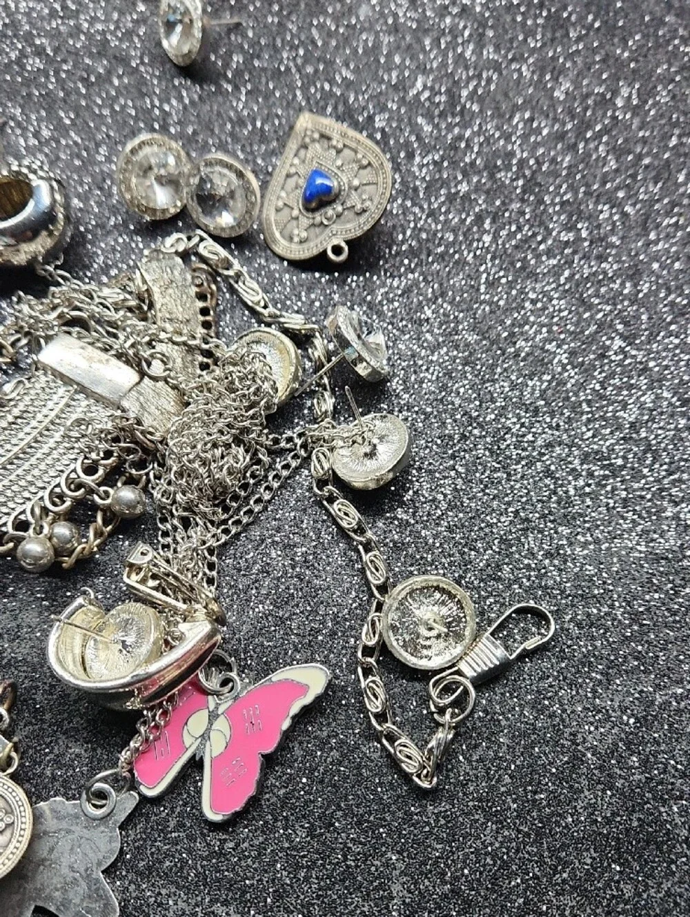 Silver-Tone Broken Or Missing Craft Bag
